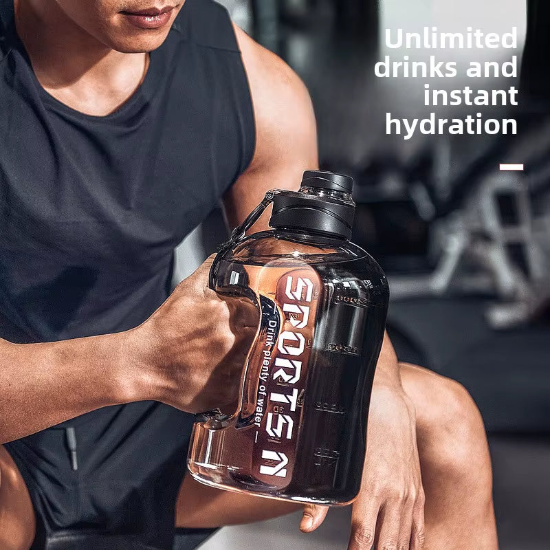 Large Capacity 2.7 Liter Water Bottle Sports Gym Water Kettle Camping Travel BPA Drinking Bottles Portable Plastic Space Cup
