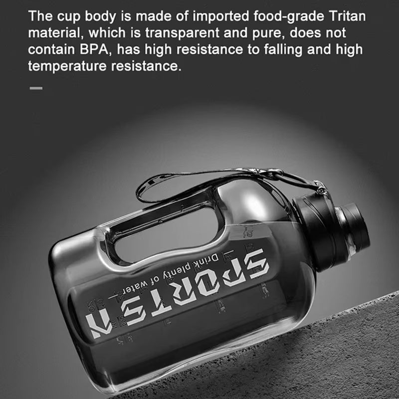 Large Capacity 2.7 Liter Water Bottle Sports Gym Water Kettle Camping Travel BPA Drinking Bottles Portable Plastic Space Cup