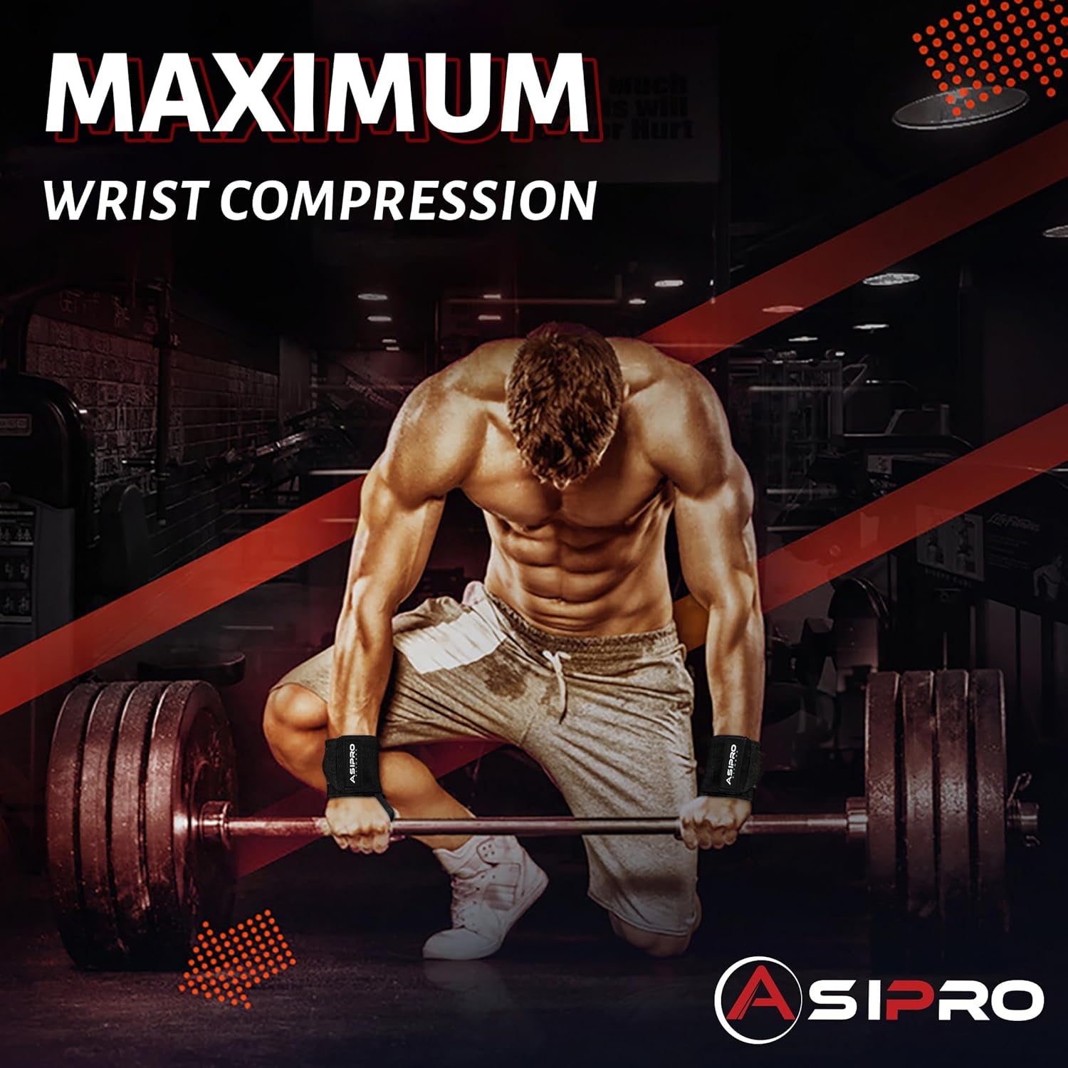 Handgelenk Bandagen Gym 45Cm Profi Wrist Wraps Handgelenkband