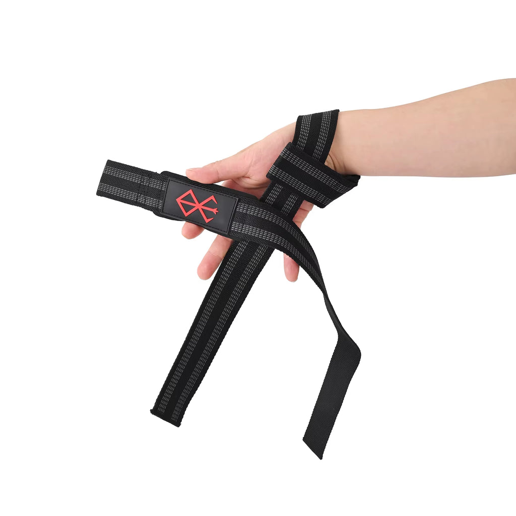 Gym Anime Sports Weight Lifting Wrist Wraps,Berserk Wristband Support , Heavy Duty Training Lifting Straps, Powerlifting