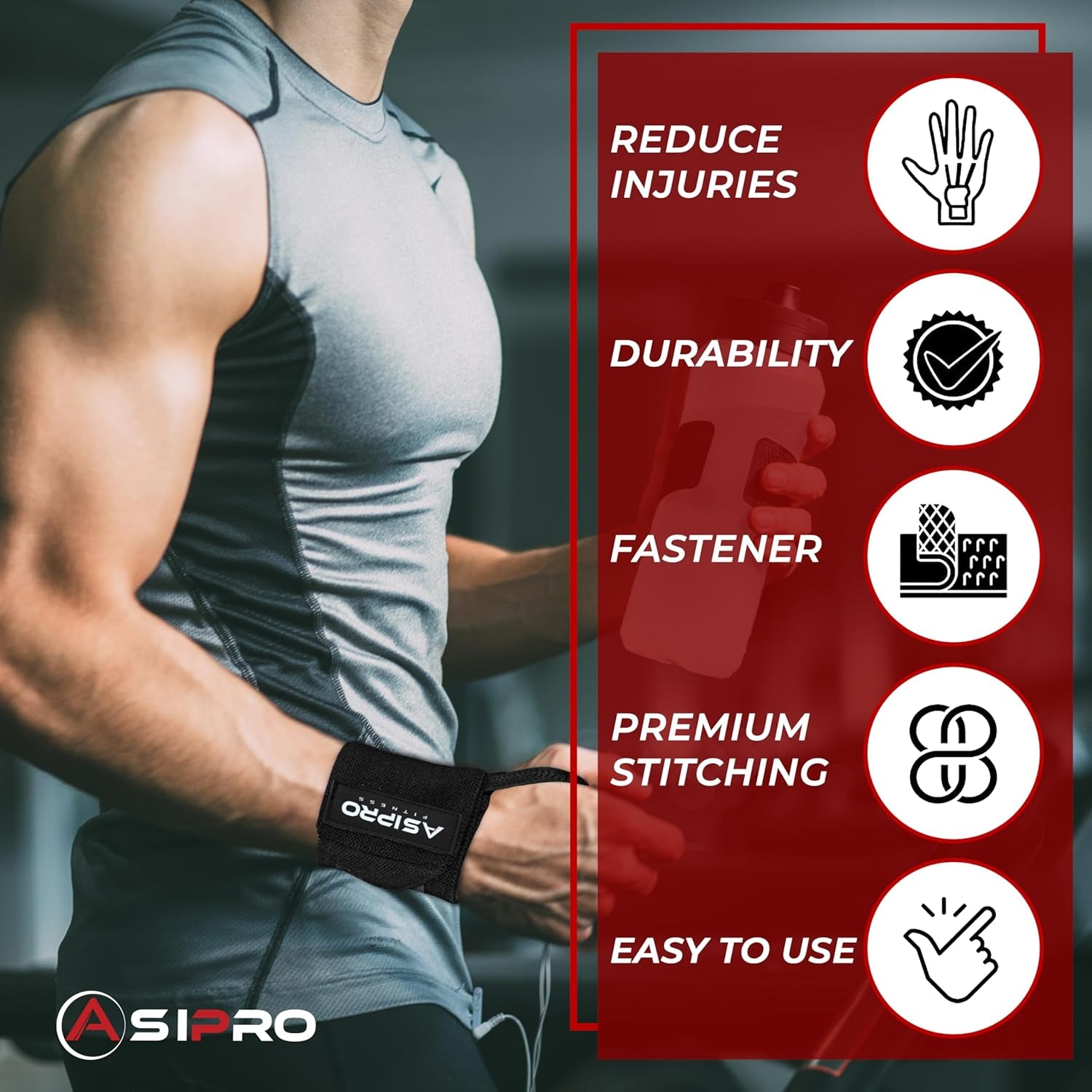 Handgelenk Bandagen Gym 45Cm Profi Wrist Wraps Handgelenkband